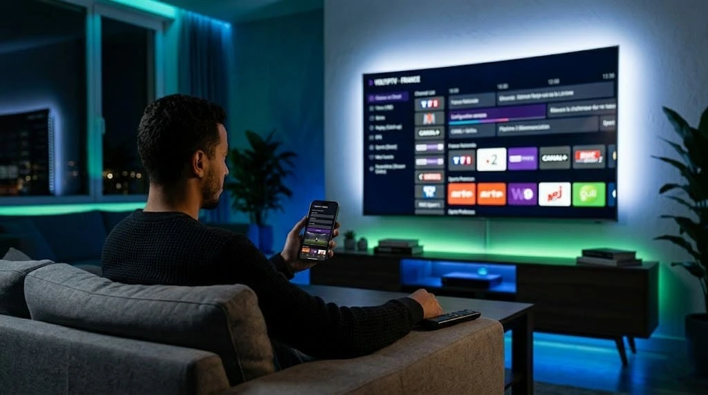tutoriel ibo player samsung smart tv configuration avec mac address et device key charger playlist abonnement iptv voltiptv m3u via iboplayer.com