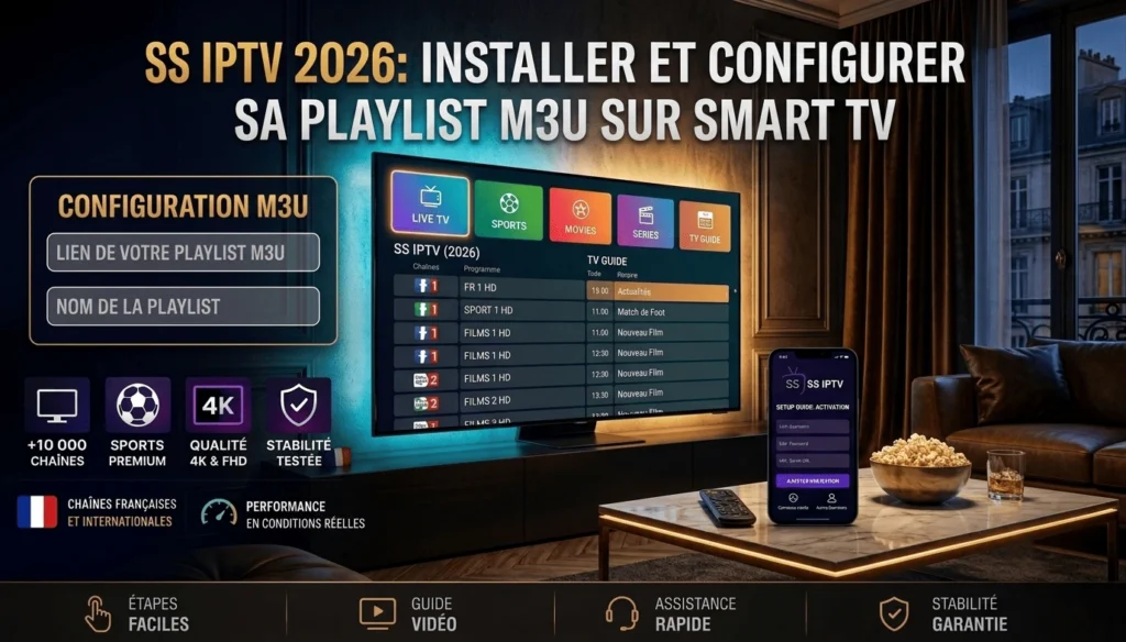 tuto ss iptv 2026 installer et configurer une playlist m3u sur smart tv samsung lg